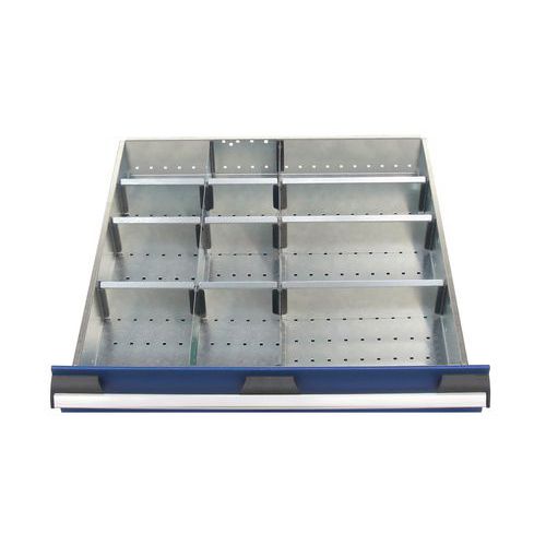 Bott - Séparateurs pour tiroir SL-66 - 12 compartiments - Argent - 650x650x100mm
