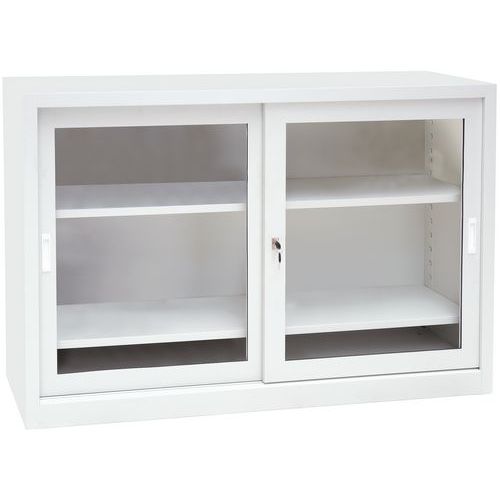 Armoire Mono P. Couliss Transp H1000xp450 Mm Gris L1500x