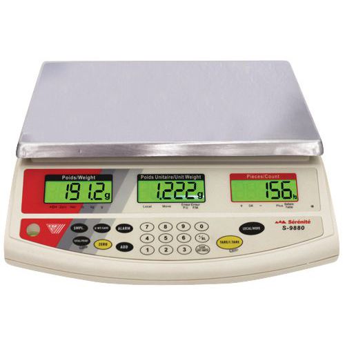 Balance Compteuse 3kg Avec Colonne+certificat Cofrac