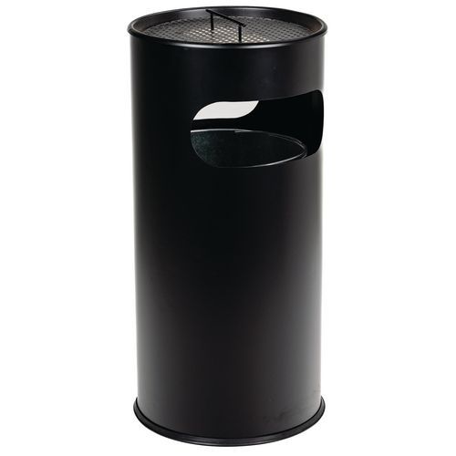 Poubelle-cendrier Avec Ouverture Manutan - 50l - Noir