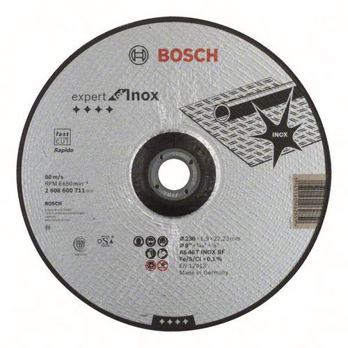 Bosch 25 Disques à Tronçonner Expert For Inox