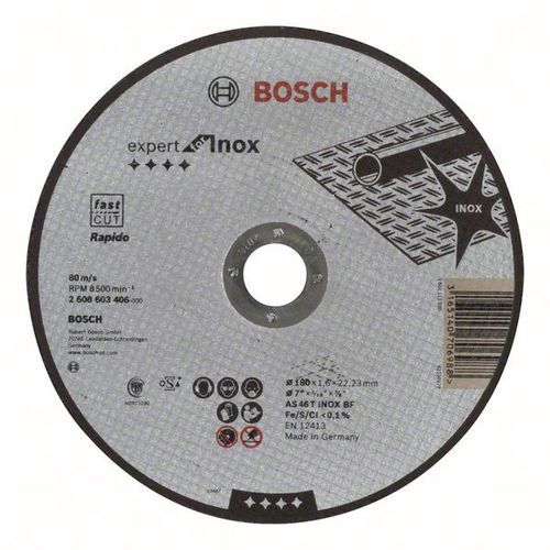 Bosch 25 Disques à Tronçonner Expert For Inox