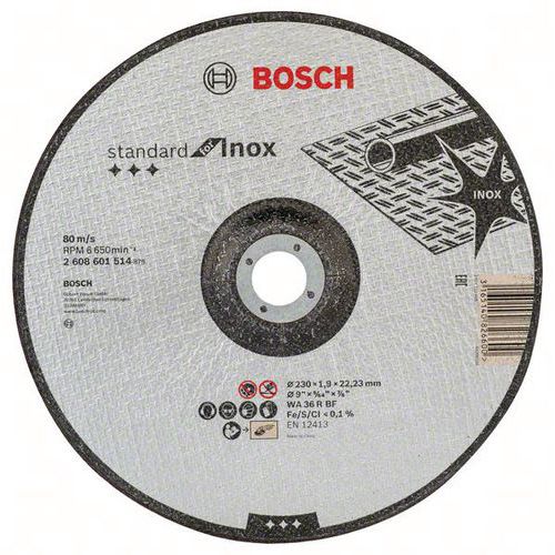 Bosch 25 Disques à Tronçonner Standard For Inox