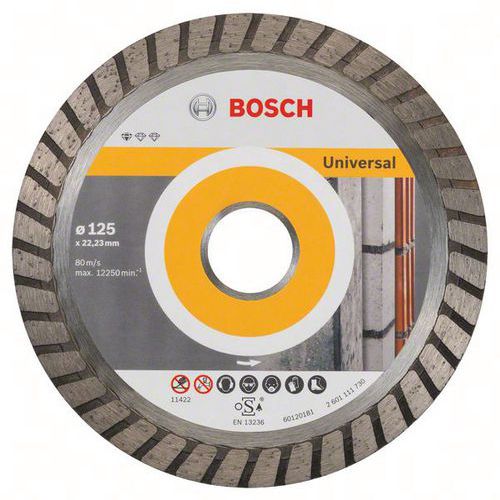 Bosch 1 Disques à Tronçonner Diamantés Standard For Universal Turbo