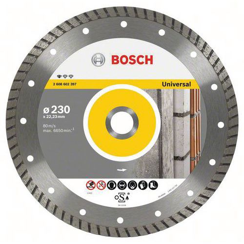 Bosch 1 Disques à Tronçonner Diamantés Standard For Universal Turbo