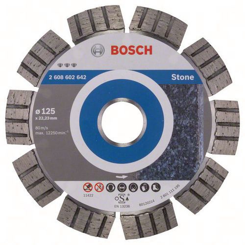 Bosch 1 Disques à Tronçonner Diamantés Best For Stone