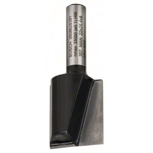 Bosch 1 Fraises à Rainurer Droit, à Deux Tranchants, Carbure