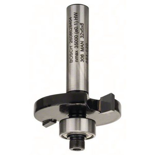 Bosch - Fraise circulaire à rainurer 8mm - Roulement à billes - Carbure - D32mm L6mm