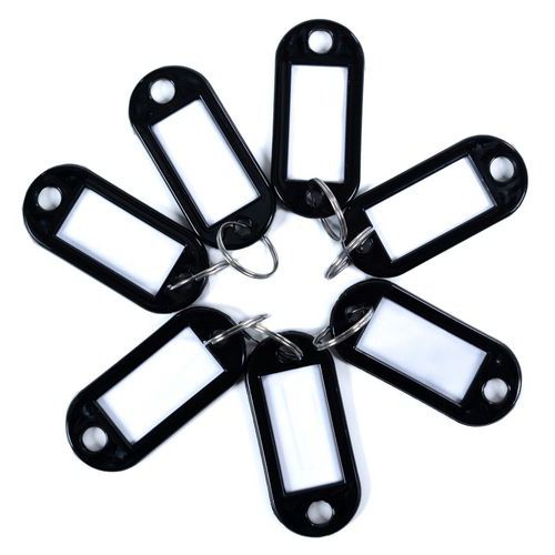 Porte-clés Ã‰tiquette Noir (lot De 100)