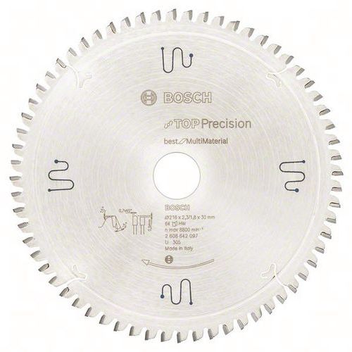 Bosch 1 Lames De Scies Circulaires Pour Scies à Onglets Et Radiales Et Scies à Panneaux Verticales