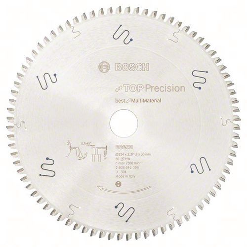 Bosch 1 Lames De Scies Circulaires Pour Scies à Onglets Et Radiales Et Scies à Panneaux Verticales