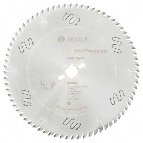 Bosch 1 Lames De Scies Circulaires Pour Scies à Format Et De Table Horizontales/verticales