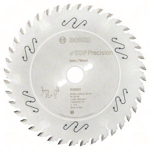 Bosch 1 Lames De Scies Circulaires Pour Scies À Format Et De Table Horizontales/verticales