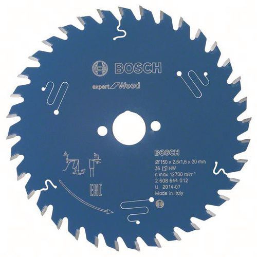 Lame pour scie circulaire expert for Wood 150x20x2.6/1.6x36 T