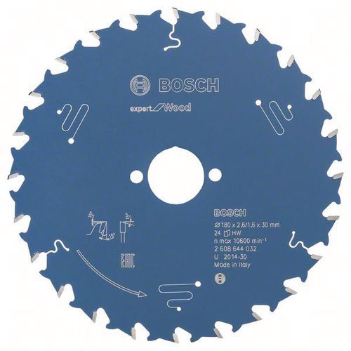 Lame pour scie circulaire expert for Wood 180x30x2.6/1.6x24 T