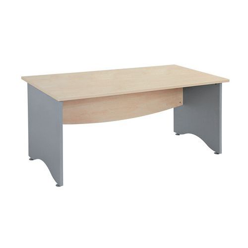 Bureau Droit L80 Pieds Pann. Aluminium Gamme Galaxy