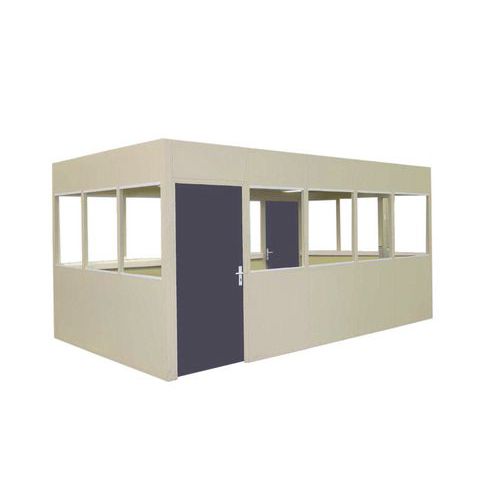 Cloison vitrée double paroi 1.20m x 2.75m Blanc ép. 52mm - Panneau vitré 8mm - Montage facile