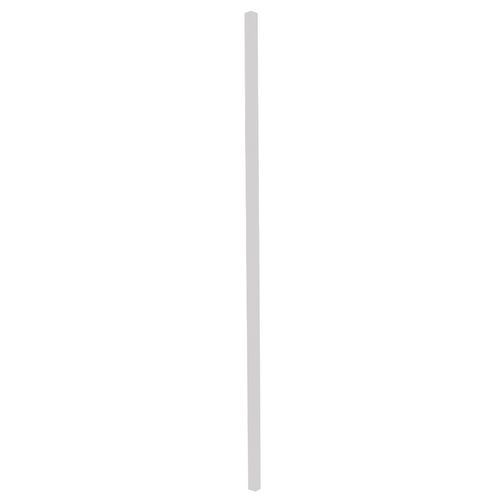 Cornière d'angle H 2500mm Blanc - Poteau pour cloisons d'atelier en tôle d'acier - Hauteur 2.51m - Garantie 3 ans