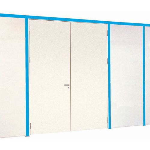 Cloison pleine mélaminé blanc 3m x 1m - Montage facile - Durable et esthétique