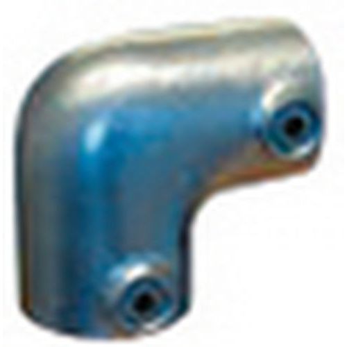 Raccord de tubes Retour 90° - Ø 42 mm - Acier Galvanisé - Key-Clamp - Rayonnage Industriel