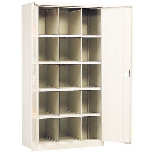 Armoire D'atelier Gris Clair Hxp=1950x440mm 15 Cases