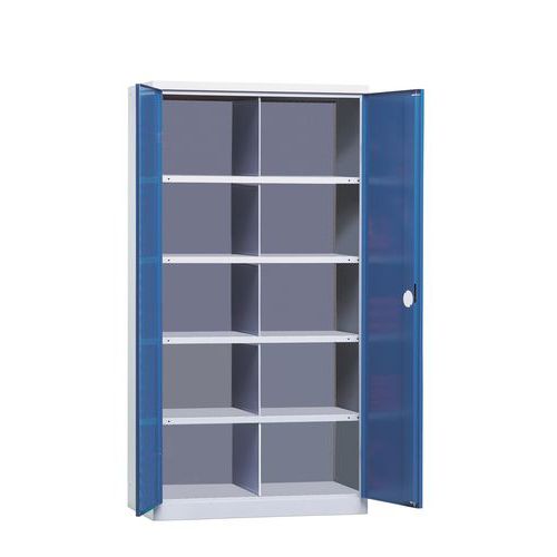 Armoire D'atelier Bleue Hxp=1950x440mm 10 Cases