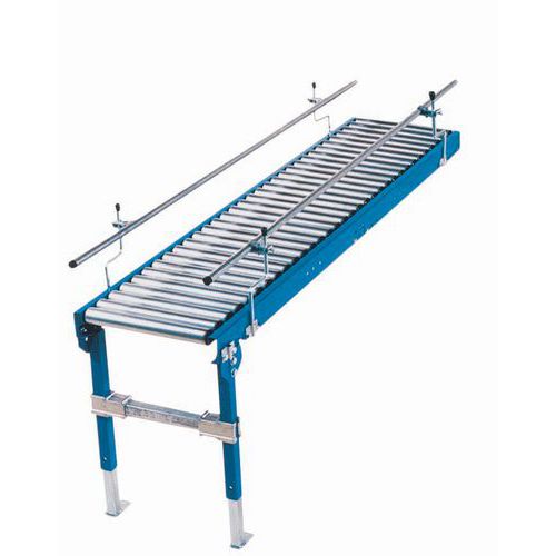 Somefi - Convoyeur Gravitaire à Rouleaux Acier 1000x776mm - Pas 150mm - Charge Max 160kg/m - 3 Ans Garantie