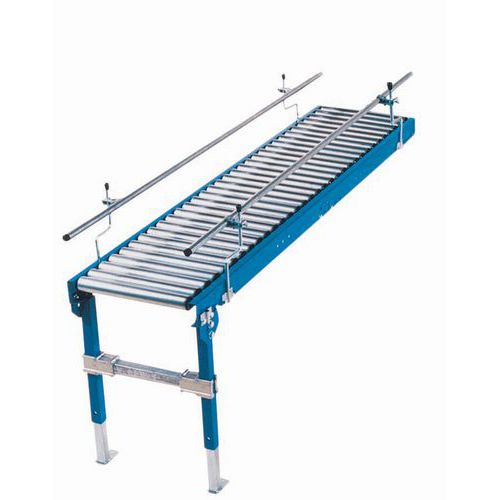 Somefi - Convoyeur Gravitaire à Rouleaux Acier Droit 1000x776mm - Charge Max 160kg/m - 3 Ans Garantie