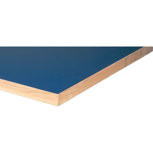 Plateau D'établi Bleu Largeur:200 Cm Mat.:formica
