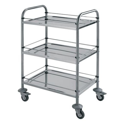 Chariot Inox Force 60 Kg 3 Plateaux+gale Ries 600x430