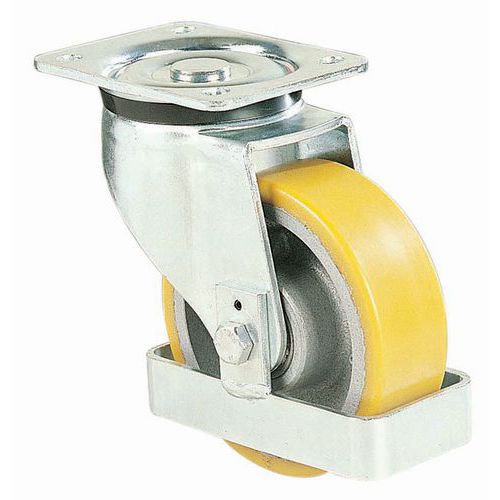Roulette Pivotante F=500kg D=160 Bdge Poly Urethanne