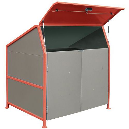 Abri Pour Conteneur Rouge Type:secomat Poids:210 Kg
