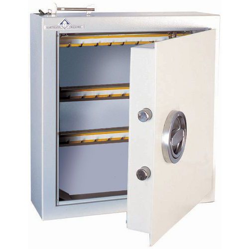 Armoire à clés haute sécurité grise Fermeture à clé Manutan.fr