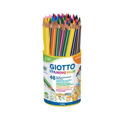 Pot de 48 crayons de couleurs GIOTTO Stilnovo Maxi thumbnail image 1