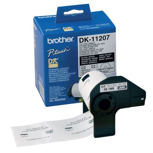 Ruban 1000 Étiquette Brotherdk Format Carré L: 23 - L: 23