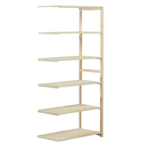 Kit Rayonnage Bois Suivant Lxpxh 1000x400x2080