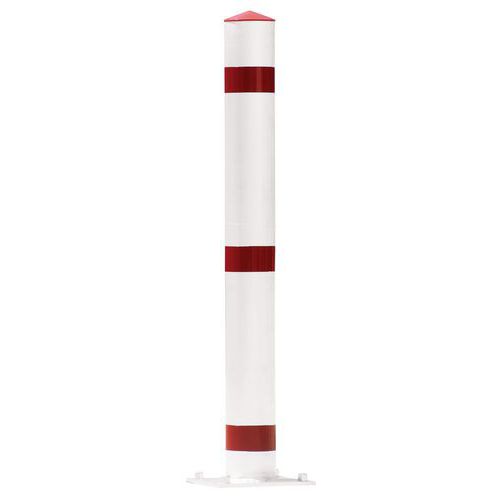 Poteau De Parking à Platine Blanc