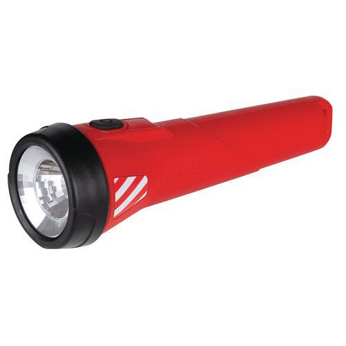 Energizer - Lampe torche LED étanche Rouge - 55 lm, 35h autonomie, IPX7, 2xAA incluses