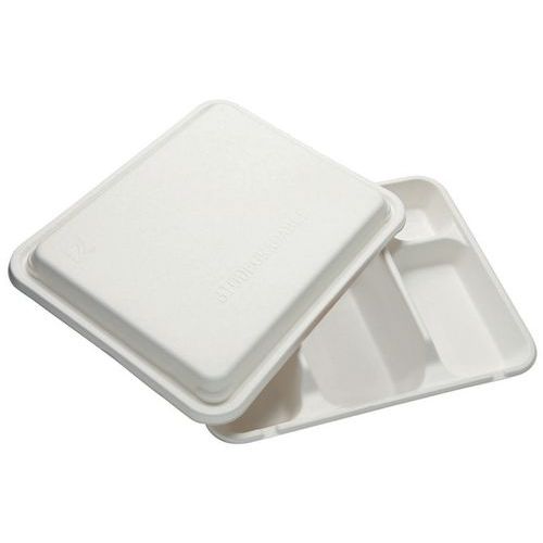 Plateau 5 Compartiments Fibre Acide Polylactique