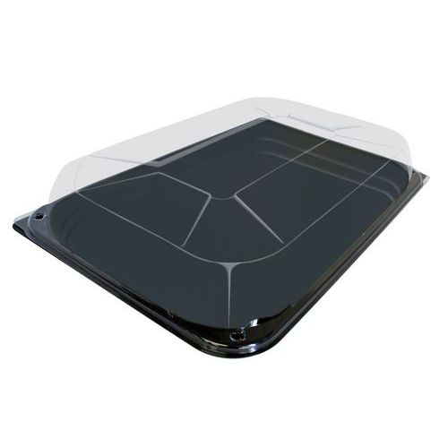 Plats Avec Couvercle Ps Noir Haut. 60mm