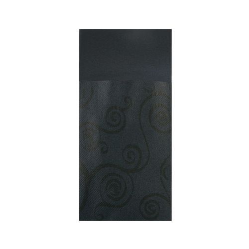 Serviettes Pochettes Papier Non Tissé Voie Sèche Noir