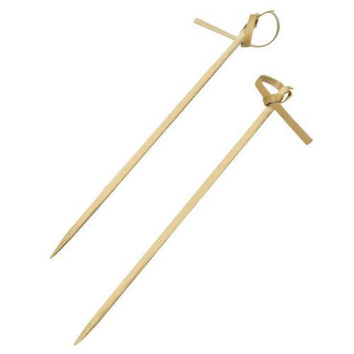 Piques Boucles Bambou Brun Longueur 90mm