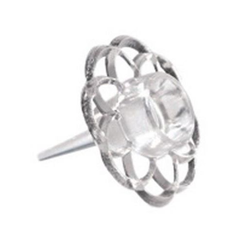 Bobèches Simples Blanc Diamètre 6mm Hauteur 10mm