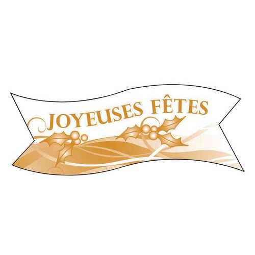 Décor comestible Joyeuses Fêtes_Matfer Décor comestible Joyeuses Fêtes_Matfer