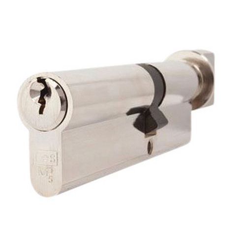 Cylindre Varié à Bouton Européen 35x35mm Nickel