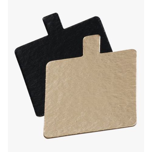 Mini Cartons Réversibles Noir Et Or Longueur 80mm