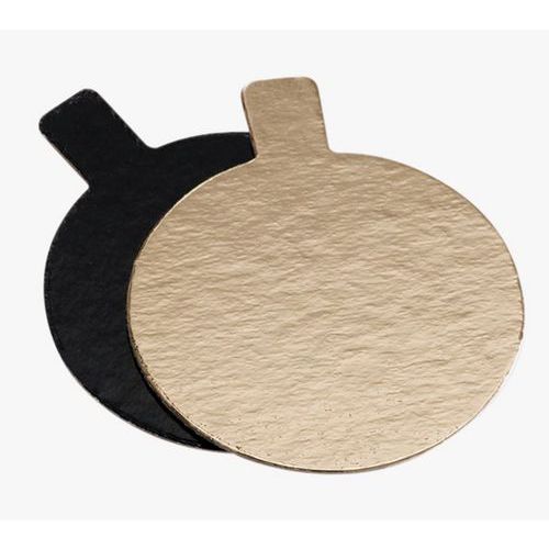 Mini Cartons Réversibles Noir Et Or Diamètre 70mm