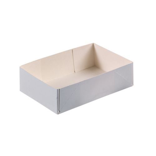 Boîtes à Petits Fours Carton Blanc Hauteur 50mm