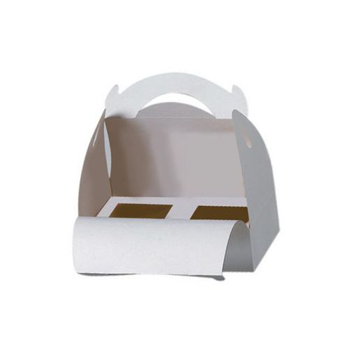 Boîtes à Verrines Avec Poignée Carton Blanc Hauteur 45mm