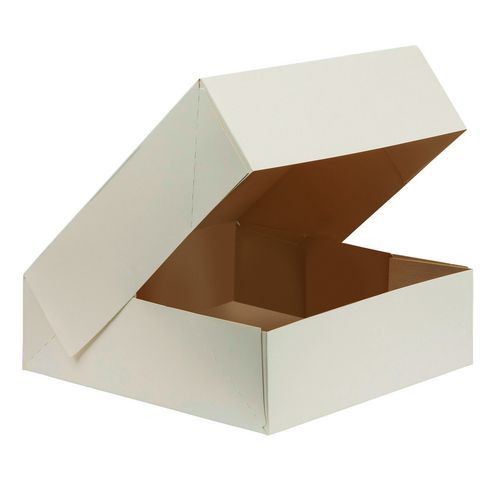 Boîtes à Savarin Carton Blanc Hauteur 100mm Long. 230mm